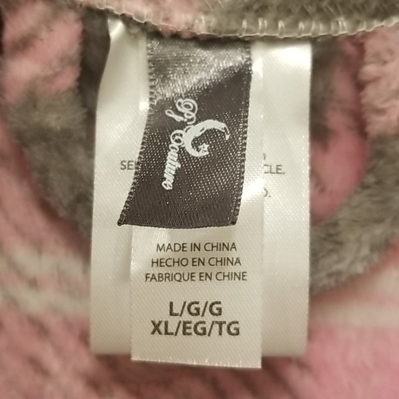 💕PJ COUTURE💕 Printed Waist Tie Plush Robe - L/XL - Picture 10 of 11